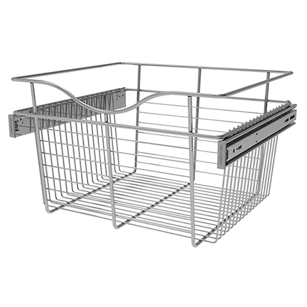 Organize Your Cabinets with Rev-A-Shelf Wire Basket - 11" x 16" x 18" Wide Heavy-Gauge