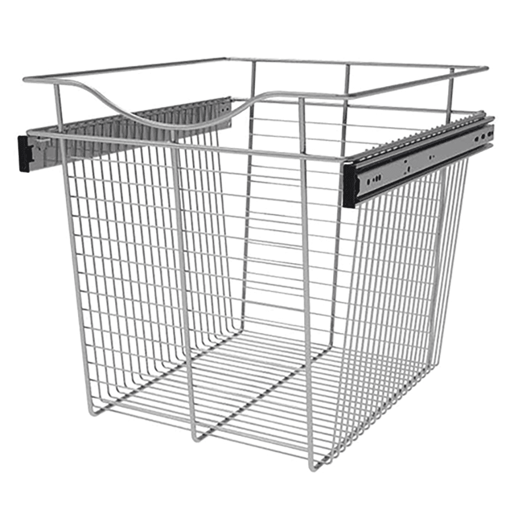 Heavy-Gauge Chrome Wire Basket for Cabinet Organization by Rev-A-Shelf