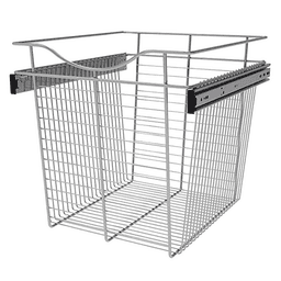 Heavy-Gauge Chrome Wire Basket for Cabinet Organization by Rev-A-Shelf