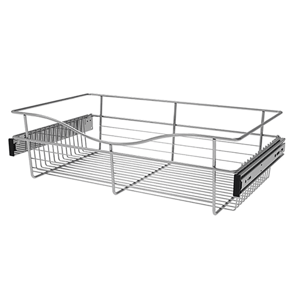 Heavy-Gauge Pull-Out Wire Basket for Cabinets - Rev-A-Shelf