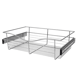 Organize Your Space with Rev-A-Shelf's Pull-Out Wire Basket in Chrome Finish