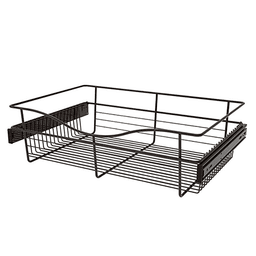 Heavy-Gauge Pull-Out Wire Basket for Kitchen Cabinets