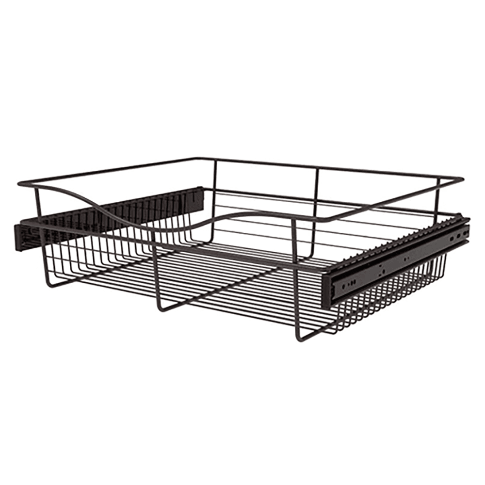 Organize your space with Rev-A-Shelf's 7x20x24 Wire Basket in Oil-Rubbed Bronze