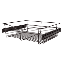 Organize your space with Rev-A-Shelf's 7x20x24 Wire Basket in Oil-Rubbed Bronze