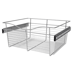 Organize your space with Rev-A-Shelf's 11x20x24 Wide Heavy-Gauge Pull-Out Wire Basket