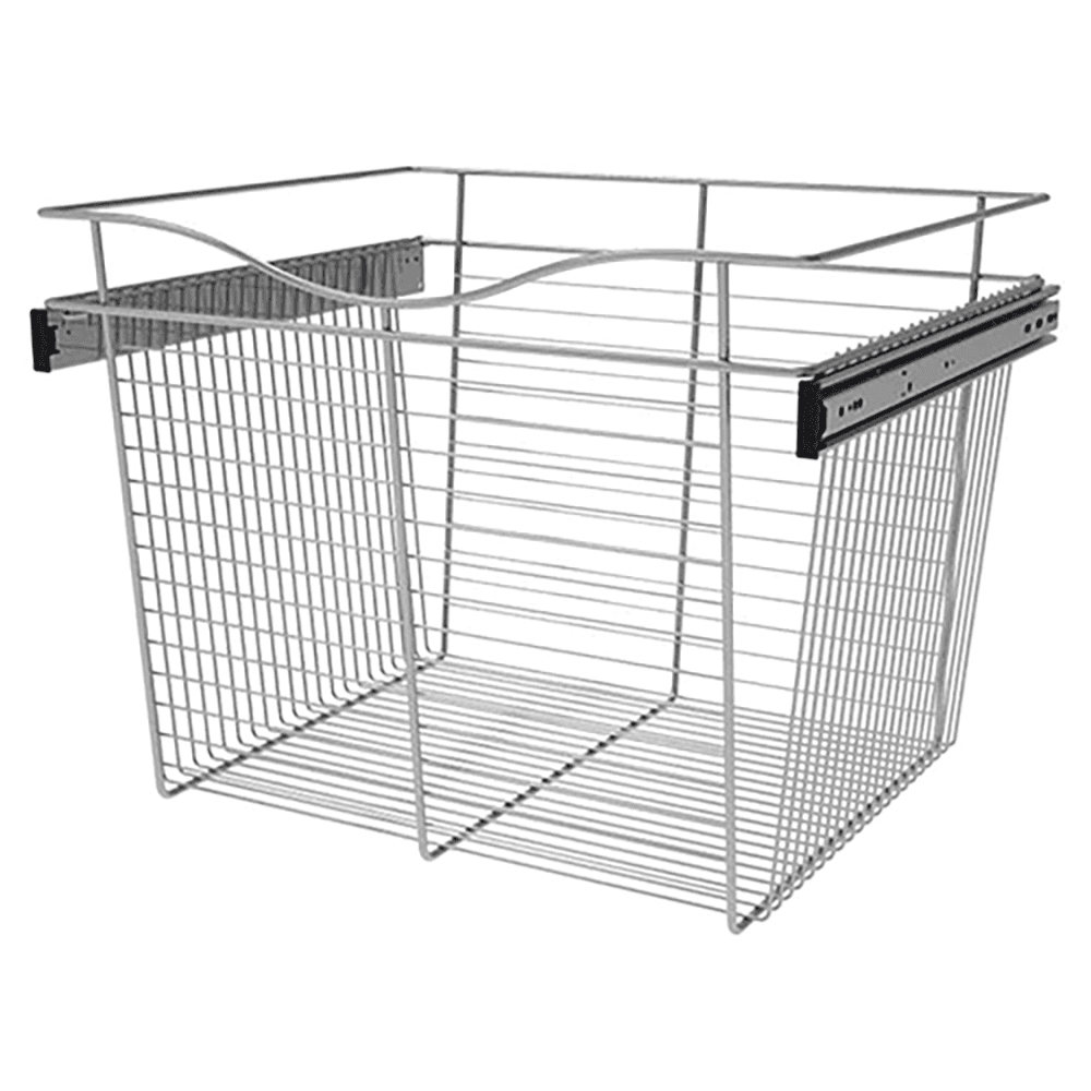 Chrome Finish Pull-Out Wire Basket for Rev-A-Shelf 18x20x24