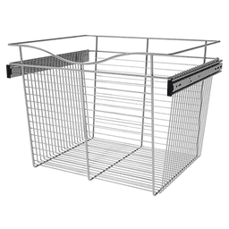 Chrome Finish Pull-Out Wire Basket for Rev-A-Shelf 18x20x24