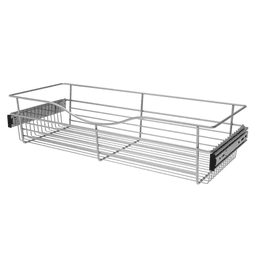 Rev-A-Shelf 7" x 12" x 30" Wide Heavy-Gauge Pull-Out Wire Basket in Chrome Finish