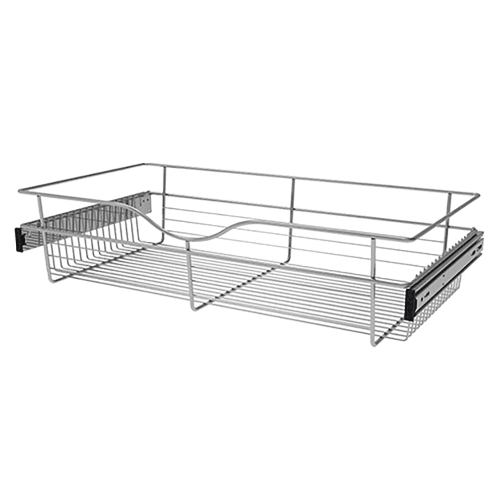 Pull-Out Wire Basket for Easy Access Storage in Rev-A-Shelf 7x16x30 Cabinet Organizer