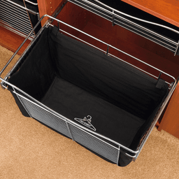 18" 3-Tier Closet Basket Cloth Liner, Black - Alt Image 1