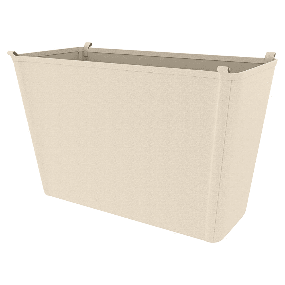 Canvas closet basket liner in Tan finish for Rev-A-Shelf CB series baskets