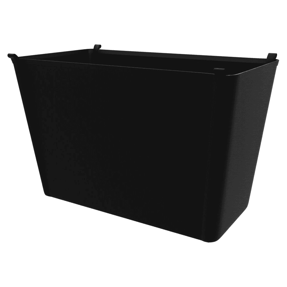 Canvas Closet Basket Liner in Black Finish for Rev-A-Shelf CB Series Baskets
