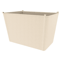 Canvas closet basket liner in Tan finish, fits securely in CB series baskets