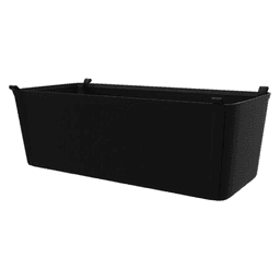 Canvas Closet Basket Liner in Black Finish by Rev-A-Shelf