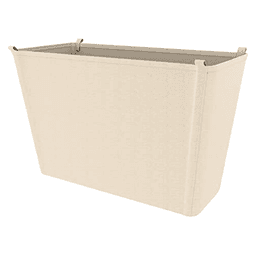 Canvas Closet Basket Liner in Tan Finish - Conceals and Organizes Closet Items