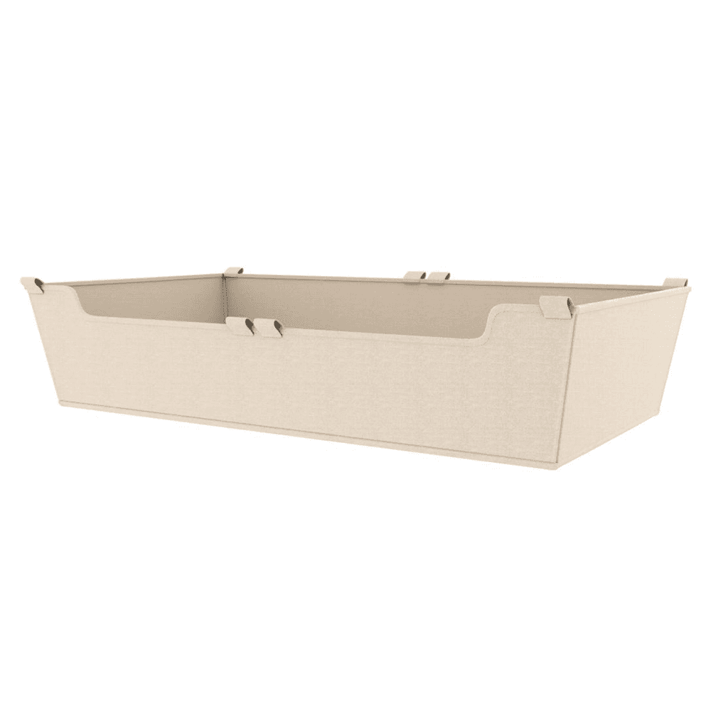 5x14x24 Canvas Closet Basket Liner in Tan Finish