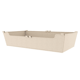 5x14x24 Canvas Closet Basket Liner in Tan Finish