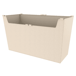 17x14x30 Canvas Closet Basket Liner in Tan Finish for Sidelines Baskets
