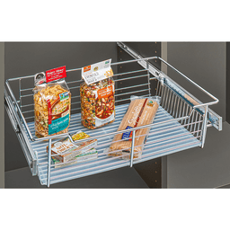 Translucent plastic basket liner for Sidelines by Rev-A-Shelf