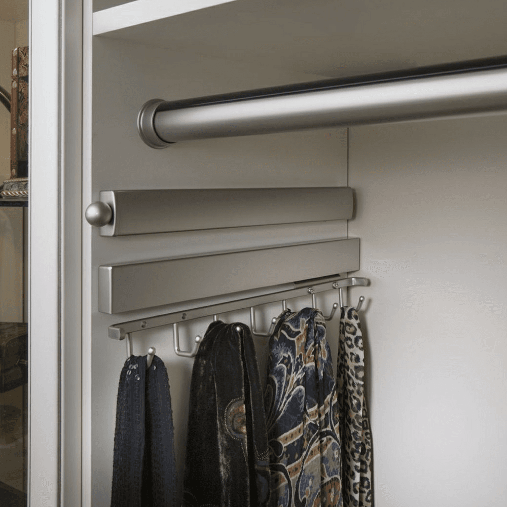 196mm Sidelines Pull-Out Belt Rack, Polished Chrome Finish Alt 2 - Image