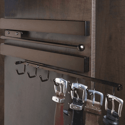 196mm Sidelines Pull-Out Belt Rack, Polished Chrome Finish Alt 3 - Image
