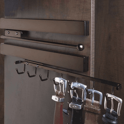 Luxurious finishes available to match Sidelines by Rev-A-Shelf's other accessories