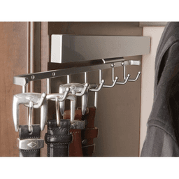 Rev-A-Shelf 13-25/32" Sidelines Pull-Out Belt Rack in Chrome Finish