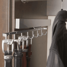 Luxurious Sidelines By Rev-A-Shelf Belt Rack with 7 Hooks