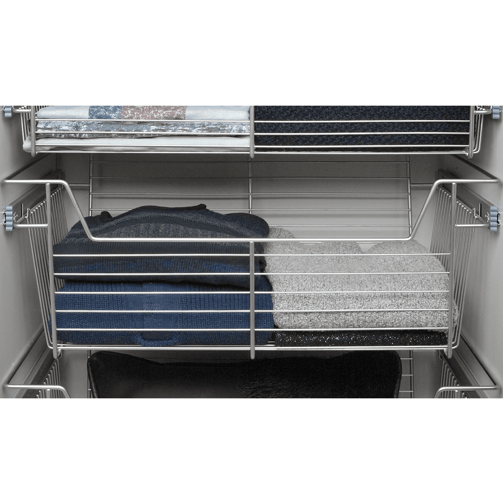 Rev-A-Shelf 5x14x30 Wire Closet Basket in Chrome Finish