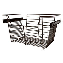 Customizable Rev-A-Shelf Closet Basket with Easy Installation and Secure Rest