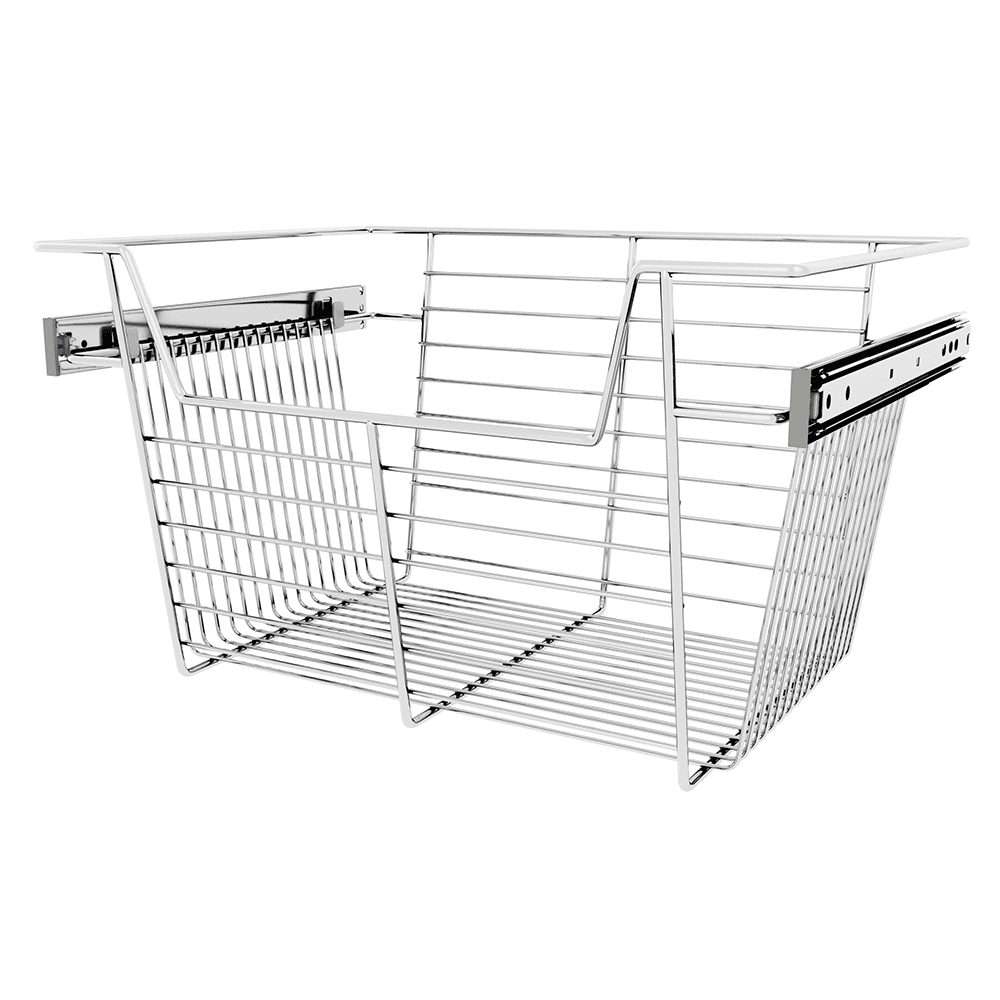 Full-Extension Ball-Bearing Slides for Closet Baskets