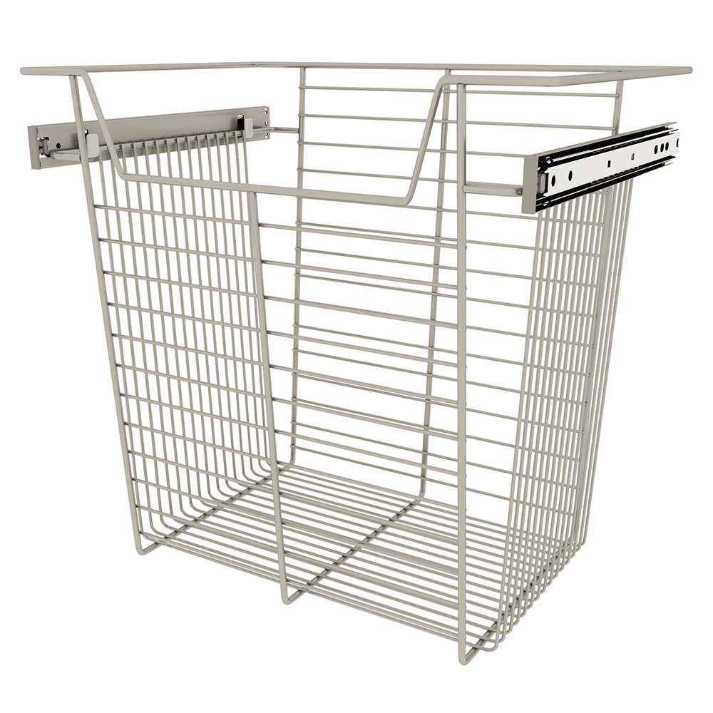 17" x 14" x 18" Wide Sidelines Pull-Out Wire Closet Basket