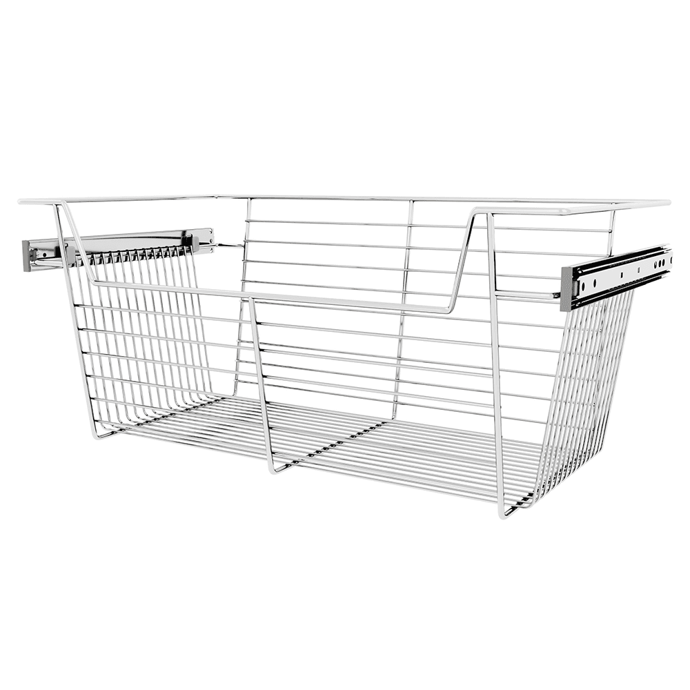 Full-Extension, Ball-Bearing Slides for Rev-A-Shelf Sidelines Baskets