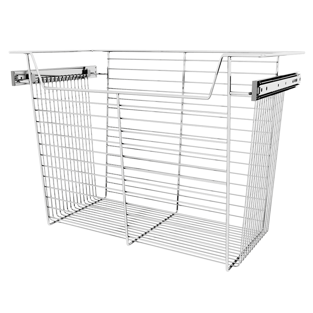 Full-Extension Ball-Bearing Slides for Closet Basket