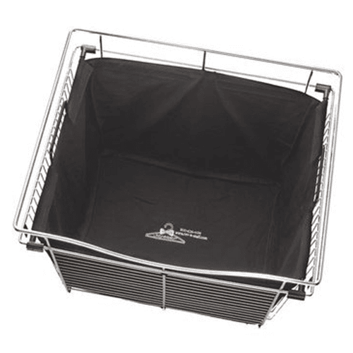 Laundry Room or Closet Essential: Rev-A-Shelf 24" Black Hamper Bag Insert for Wire Baskets