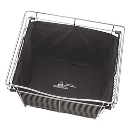 Laundry Room or Closet Essential: Rev-A-Shelf 24" Black Hamper Bag Insert for Wire Baskets