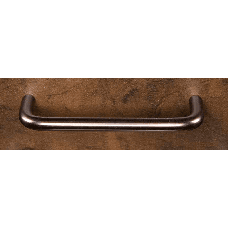 Rev-A-Shelf 96mm Sidelines Straight Handle Pull, Bronze - Side View
