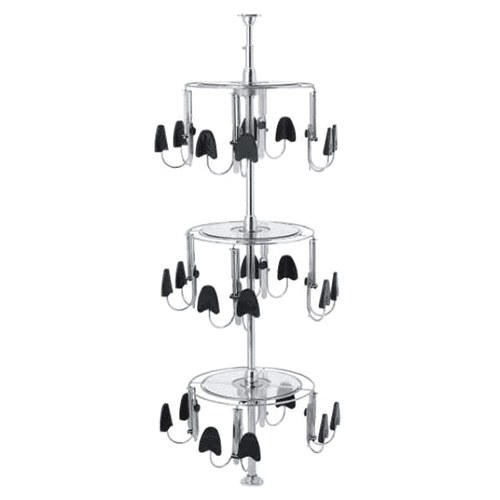 Rev-A-Shelf Lazy Shoe-Zen with 3 Shelf, Chrome Finish - Closet Organizer