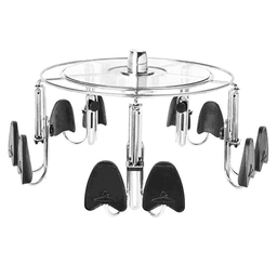Rev-A-Shelf's Women's Lazy Shoe-Zen with Extra Shelf, Chrome Finish - Five Shelf Version