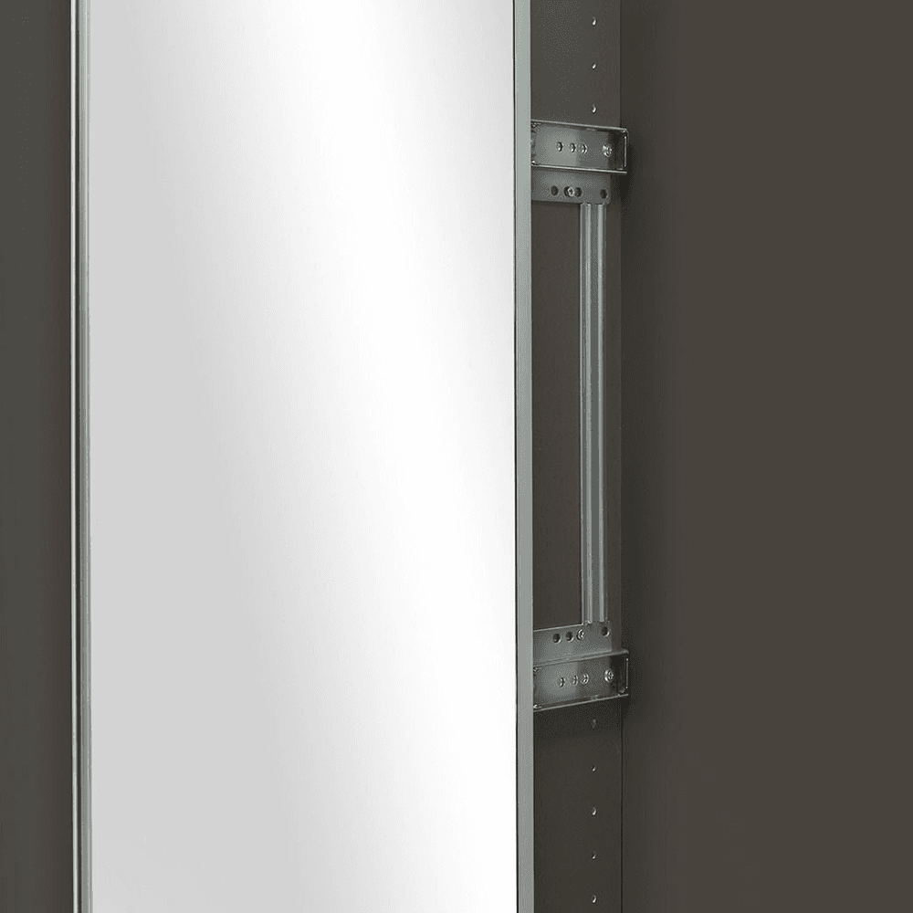 Swivel Closet Mirror in Silver Finish - 48" Height