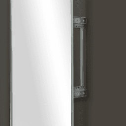 Swivel Closet Mirror in Silver Finish - 48" Height