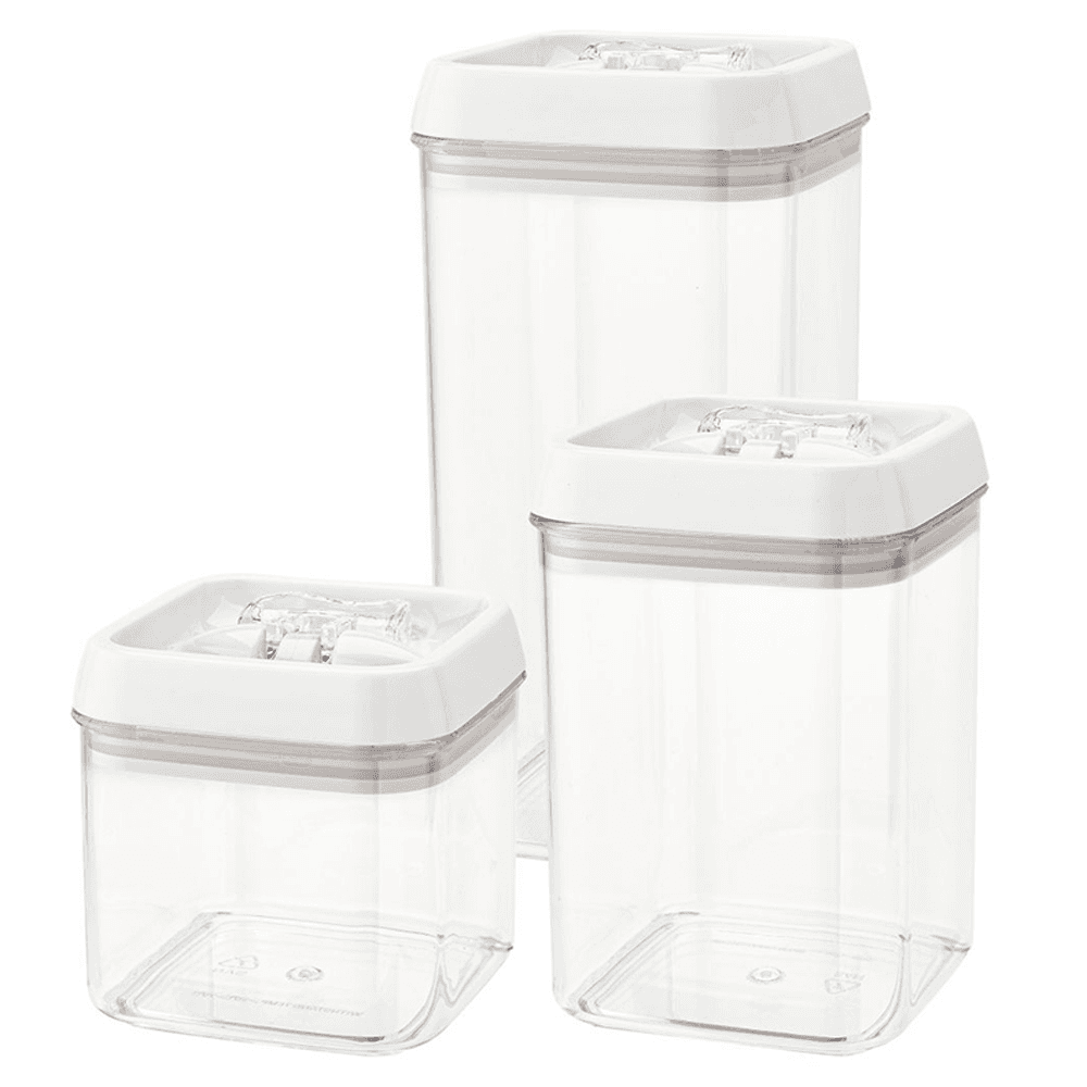 1.04 QT/1.55 QT/2.07 QT Acrylic Storage Container Set, Translucent - Main Image