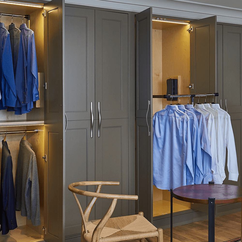 Rev-A-Shelf Pull Down Closet Rod, Chrome Finish