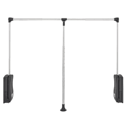 Adjustable Pull Down Closet Rod by Rev-A-Shelf, Chrome Finish