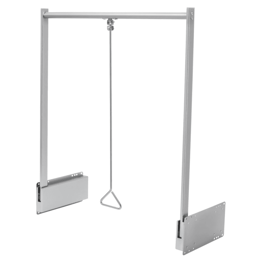 18" - 48" Pull Down Closet Rod, Matte Finish Alt 1 - Image