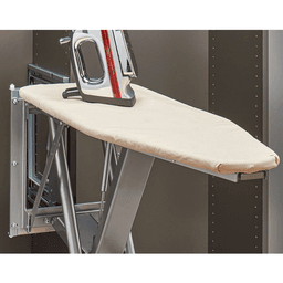 Rev-A-Shelf pop-up ironing board with silver finish