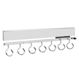 Deluxe Scarf Rack with Wide Loops and Full-Extension Slide