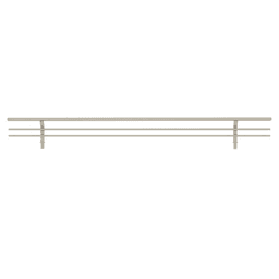 Rev-A-Shelf 29" Sidelines Wire Shoe Rail in Satin Nickel Finish - Closet and Pantry Organizer