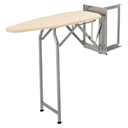 Rev-A-Shelf 13" Deluxe Swivel Ironing Board with Soft-Close, Glossy Finish - Closet Installation