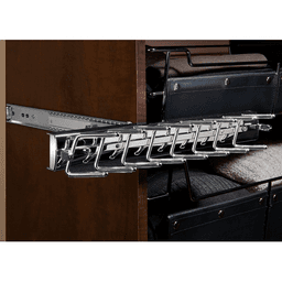 13-11/16" Sidelines Swivel Tie Rack, Matte Black Alt 2 - Image